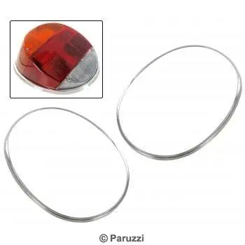 Must-Have Gepolijst RVS achterlicht ringen (per paar)